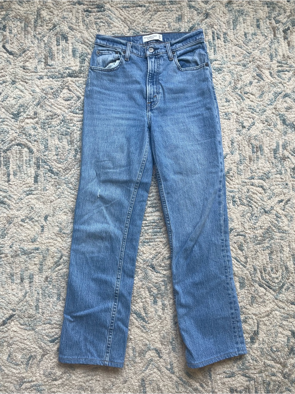 Abercrombie & Fitch Womens The '90s Straight Ultra High Rise Jeans Size 25/0R